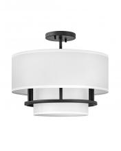 Hinkley 38893BK - Medium Semi-flush Mount