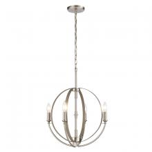  81465/4 - Rotunde 18'' Wide 4-Light Chandelier - Beechwood