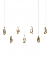  9000-1059 - Glace Mirror 7-Light Linear Multi-Drop Pendant