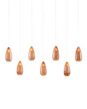  9000-1065 - Rame 7-Light Linear Multi-Drop Pendant