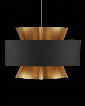  9000-0970 - Oxenwood Brass & Black Chandelier