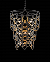  9000-0381 - Mauresque Large Bronze & Gold Chandelier