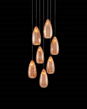  9000-0904 - Rame 7-Light Round Multi-Drop Pendant