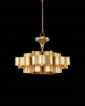  9944 - Grand Lotus Small Gold Chandelier