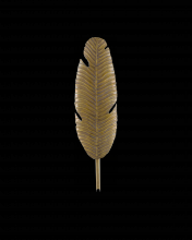  5000-0127 - Tropical Brass Leaf Wall Sconce