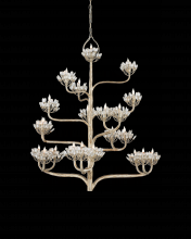  9000-0373 - Agave Americana Silver Chandelier