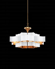  9000-0857 - Grand Lotus Large White Chandelier