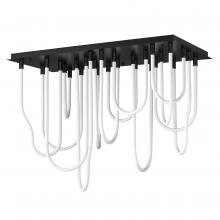  E24989-BK - Soleil-Flush Mount Chandelier